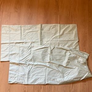 Cream Aqua Mint King Pillowcase Set